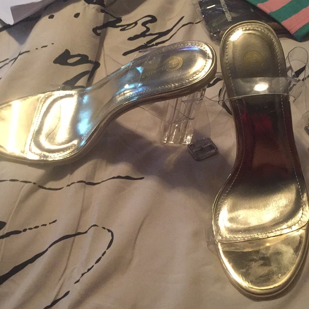 clear perspex heels